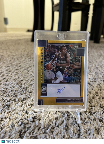 2022-23 Donruss Optic Signature Series GOLD AUTO Herbert Jones 09/10