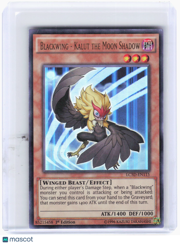 2012 YuGiOh!—Blackwing - Kalut the Moon Shadow #LC5D-EN115 Legendary Collection 5D's—Ultra Rare Foil 1st Edition