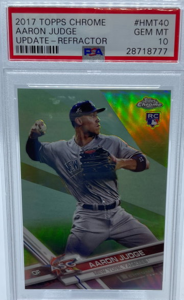 2017 Topps Chrome Aaron Judge Update Refractor PSA 10 GEM MINT