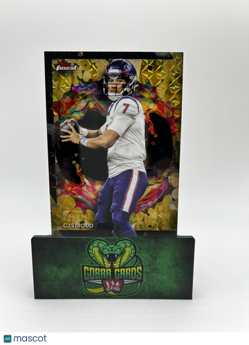 2024 Topps Finest CJ Stroud #208 Gold Refractor /20 Rare