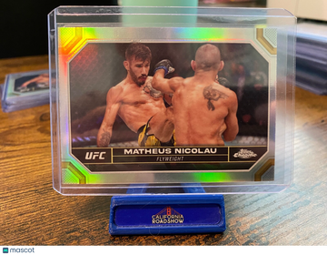 2024 Topps Chrome UFC Matheus Nicolau #128 Chrome Parallel/Variety