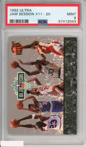 1992 ULTRA JAM SESSION #11-20 HOF CHICAGO BULLS PSA 9 MINT