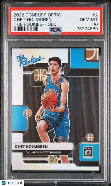 2022 Panini Donruss Optic The Rookies Chet Holmgren #2 Holo PSA 10
