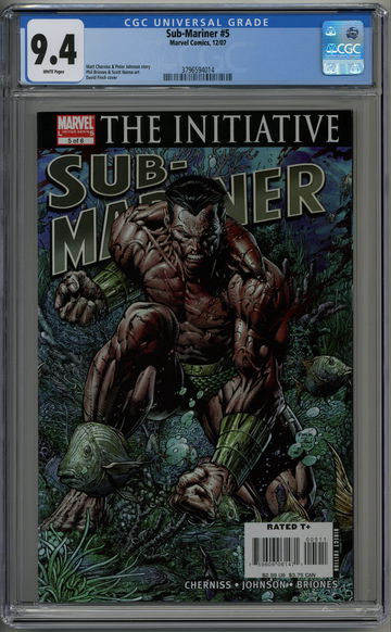 Sub-Mariner 5 CGC 9.4 The Initiative David Finch Namor cover