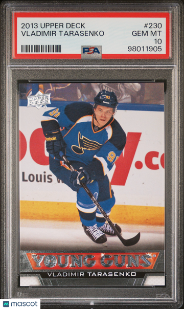 2013-14 Upper Deck Vladimir Tarasenko #230 Young Guns Rookie PSA 10