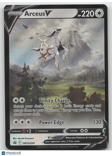 2022 Sword & Shield Arceus V Black Star Promo #SWSH204