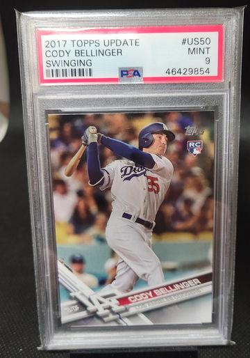 2017 Topps Update Cody Bellinger Swinging PSA 9