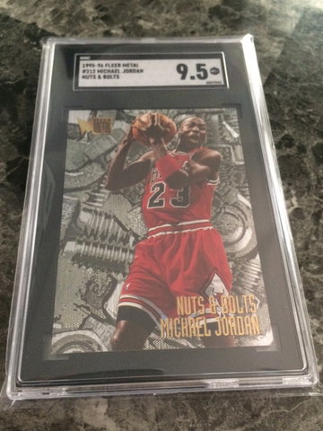 1995 Fleer Metal Michael Jordan Nuts & Bolts SGC 9.5