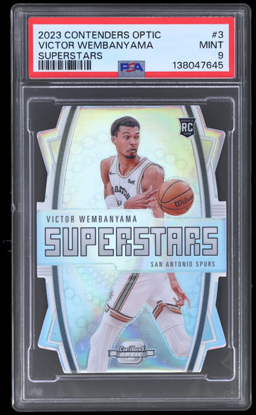 2023 Panini Contenders Optic Victor Wembanyama Superstars PSA 9 RC