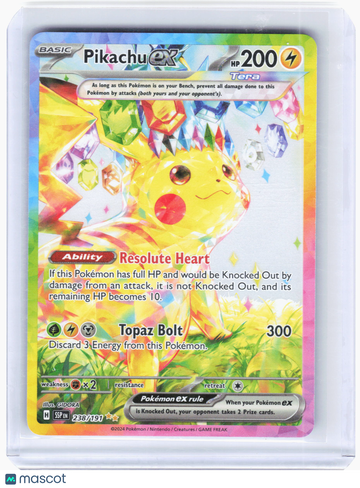 Surging Sparks Pikachu ex Holo Special Illustration Rare #238/191