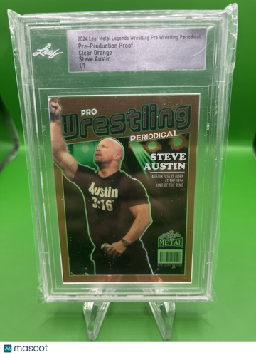 2024 Leaf Steve Austin Clear Orange One of One