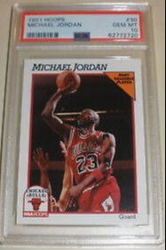 1991 Hoops Most Valuable Player 30 Michael Jordan Chicago Bulls PSA 10 Gem Mint