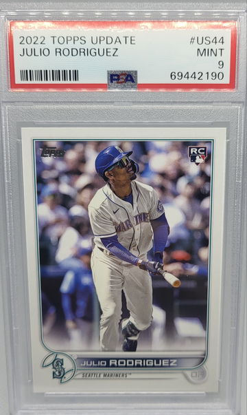 2022 Topps Update Julio Rodriguez RC  #US44 PSA 9