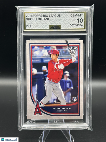 2018 Topps Big League Shohei Ohtani #141 RC AGS 10