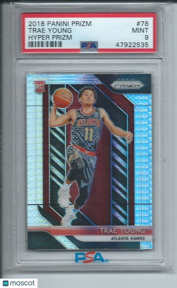 2018 Panini Prizm Trae Young #78 Hyper PSA 9