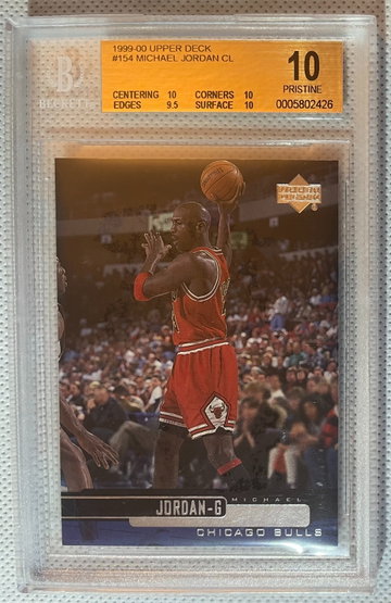 BGS 10 Pristine Michael Jordan 1999-00 Upper Deck #154