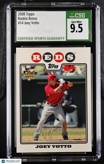 2008 Topps Joey Votto #14 Rookie Bonus CGC 10