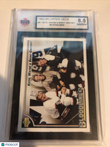 1992-93 Upper Deck Wayne Gretzky #37 KSA 8.5