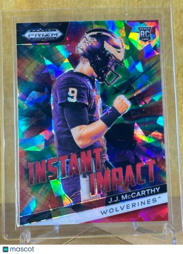 2024 Panini Prizm Draft Picks - Instant Impact Red Ice JJ McCarthy #II-JJM