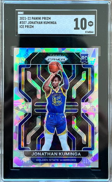 2021 Jonathan Kuminga Rookie Silver Ice SGC 10 GEM MINT