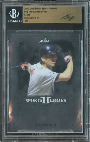 2017 Leaf Metal Sports Heroes Promo CAL RIPKEN 1/1 BGS SLAB
