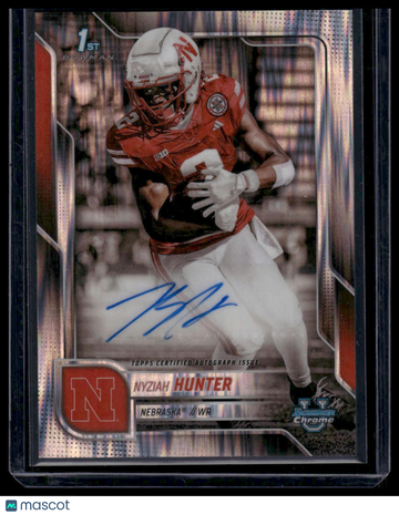 2025 Bowman University Chrome Football Nyziah Hunter #BCA-NH Stealth Bowman