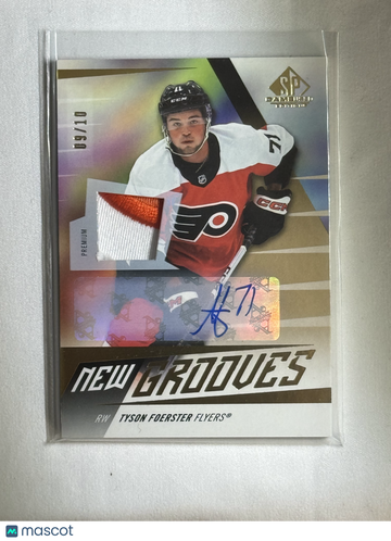 2023-24 Upper Deck SP Game Used New Grooves Tyson Foerster #NG-7 Premium /10 Short Print Patch