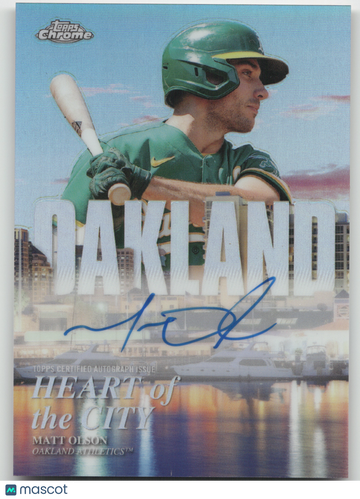 2022 Topps Chrome Heart of the City Matt Olson #HOCA-MO /99