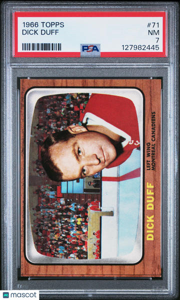 1966 Topps Dick Duff #71 PSA 7