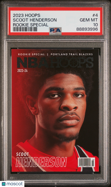 2023 Panini NBA Hoops Rookie Special Scoot Henderson #4 PSA 10