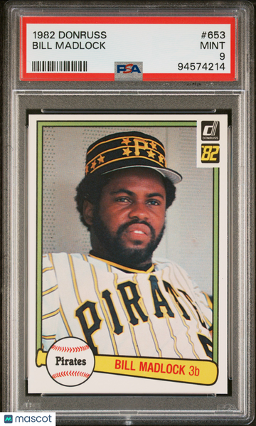 1982 Donruss Bill Madlock #653 PSA 9