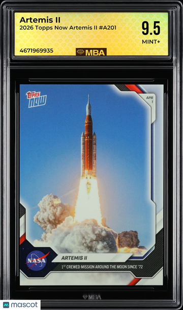 2026 Topps Now Artemis II Artemis II #A201 MBA 9.5