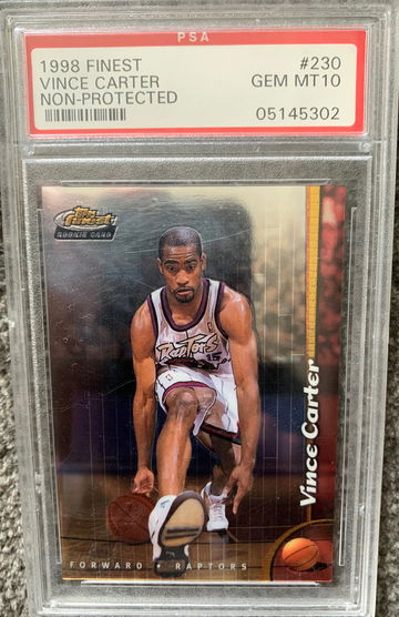 1998 Topps Finest Vince Carter rookie PSA 10 GEM MINT