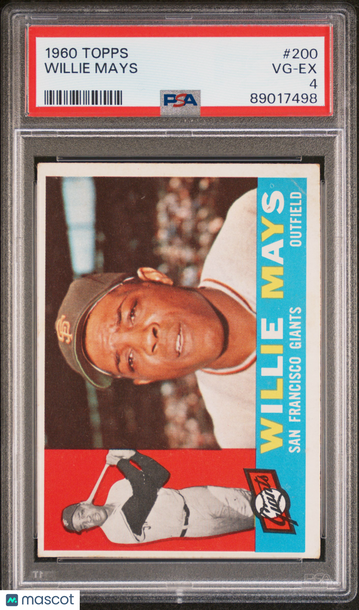 1960 Topps Willie Mays #200 PSA 4