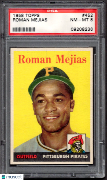 1958 Topps Roman Mejias #452 PSA 8