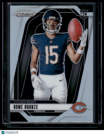 2024 Panini Prizm Football Rome Odunze #36 Rookie Variations Silver Prizm RC
