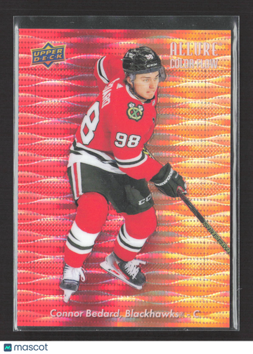 2024 Upper Deck Allure Color Flow Connor Bedard #CF-16 Red-Orange Spectrum /299