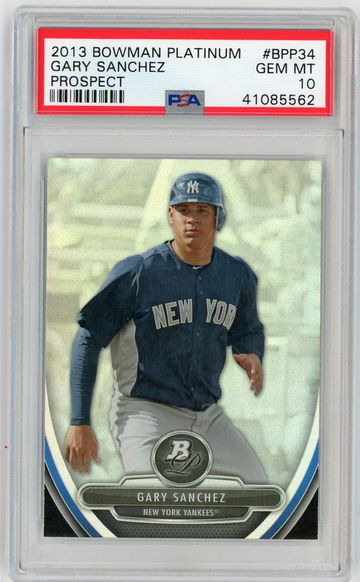 2013 Bowman Platinum Prospect Gary Sanchez #BPP34 PSA 10