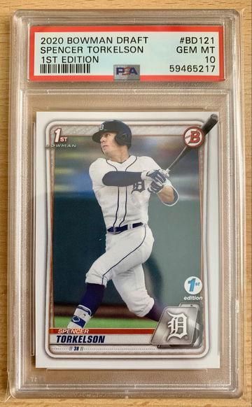 Spencer Torkelson 2020 Bowman Draft 1st Edition BD121 PSA 10 First Edition
