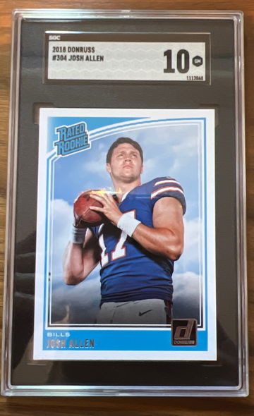 2018 Donruss #304 Josh Allen Rookie SGC 10 