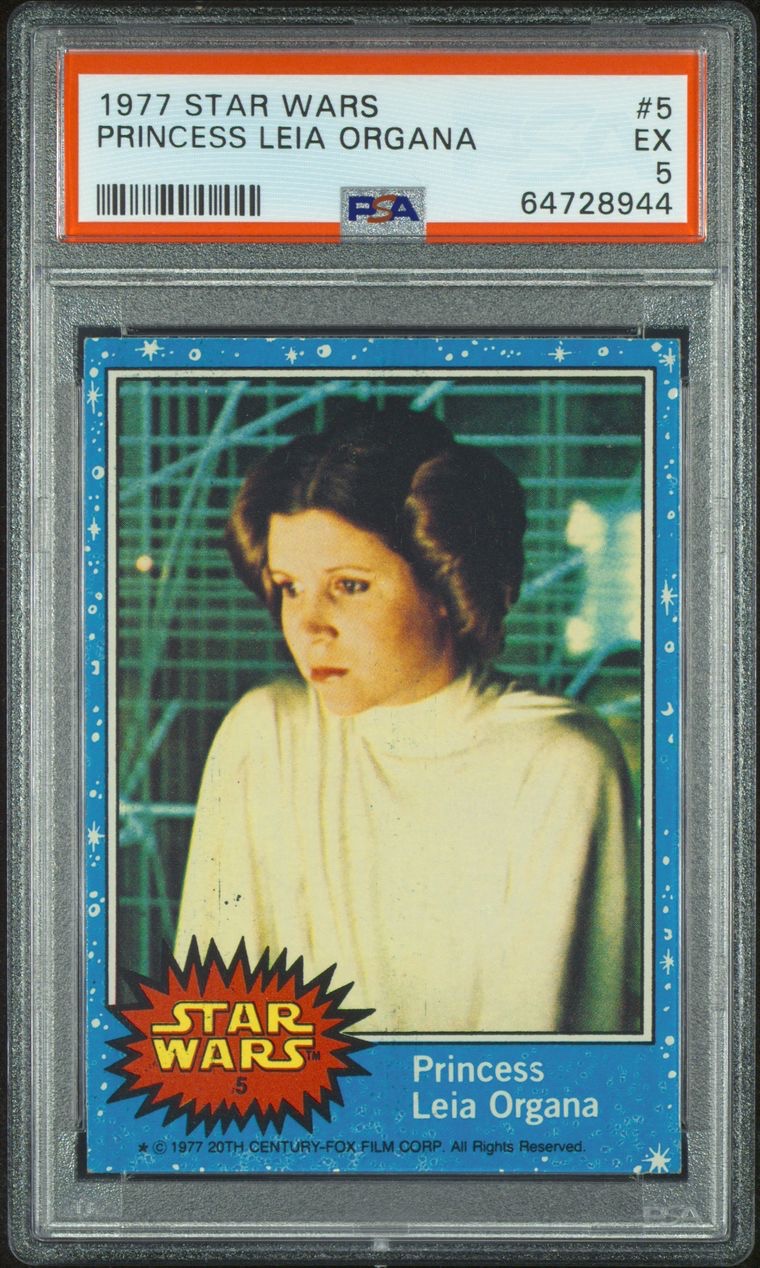 1977 Star Wars - PRINCESS LEIA ORGANA #5 - PSA 5 EX