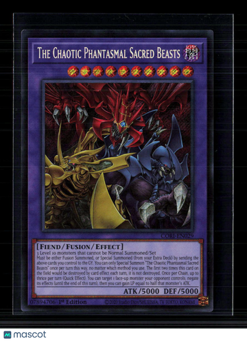 Yu-Gi-Oh! TCG 2020 Yu-Gi-Oh! Core TCG The Chaotic Phantasmal Sacred Beasts 1st Edition