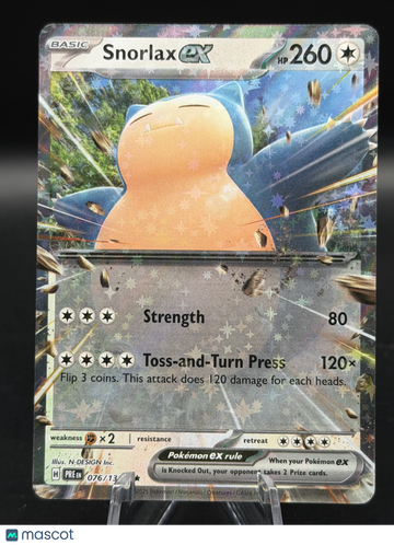 Pokemon 2025 Prizmatic Evolutions Snorlax EX Rare #076/131 - Near Mint or Better