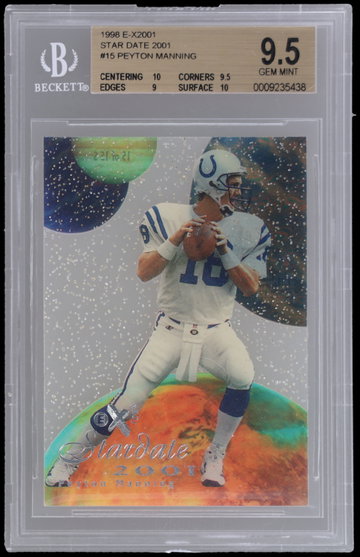 1998 E X2001 Peyton Manning Stardate 2001 BGS 9.5 RC