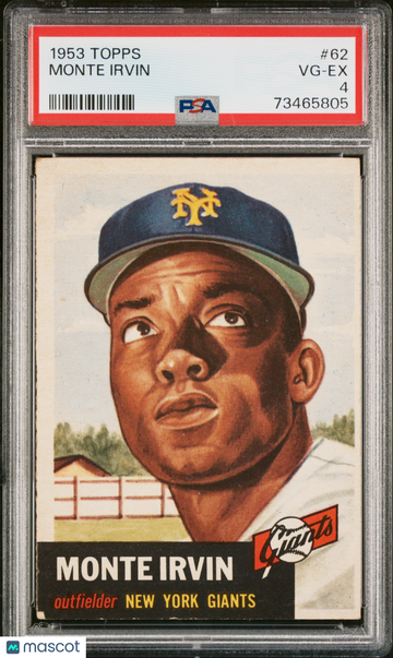 1953 Topps Monte Irvin #62 PSA 4