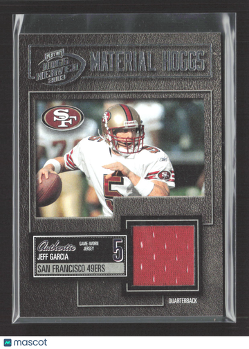 2003 Playoff Hog Heaven Material Hoggs Jeff Garcia #MH-34 Game-Worn Jersey 029/125