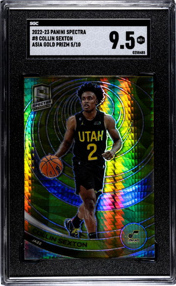 2022 Panini Spectra Asia Gold Collin Sexton #8 /10 SGC 9.5