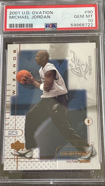 2001 Upper Deck UD Ovation 90 Michael Jordan Washington Wizards PSA 10 Gem Mint