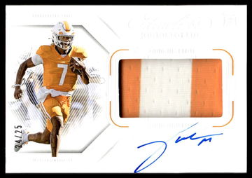 2024 Panini Flawless 146 Joe Milton III /25 VG Tennessee Auto