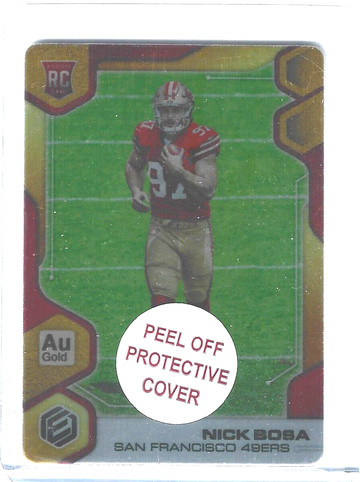 NICK BOSA 2019 ELEMENTS GOLD ROOKIE #5/25 -49'ERS!!